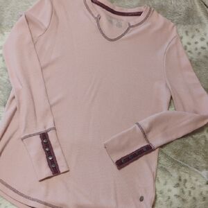 Legendary Whitetails Women's Blush Pink Long Sleeve Thermal Tee